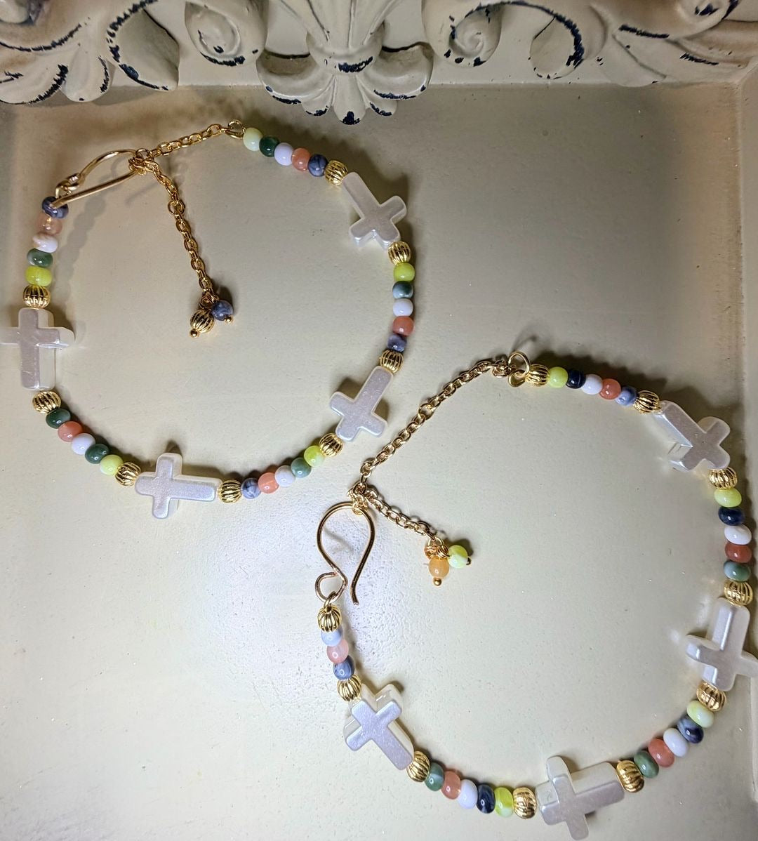 Holy Water Anklet & Bracelet Sets