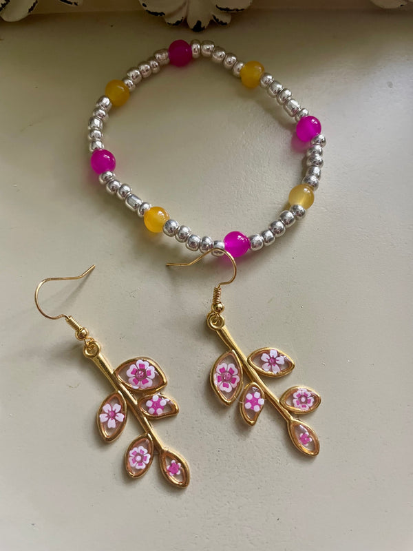 Pink Blossom Jewelry Set