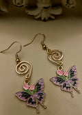 Butterfly Goth Swirl Pura Vida Earrings
