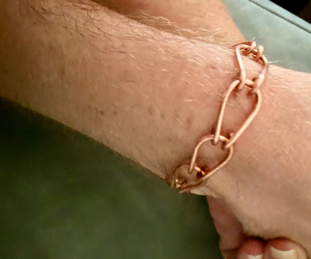 Pure Copper Men's Link Bracelet