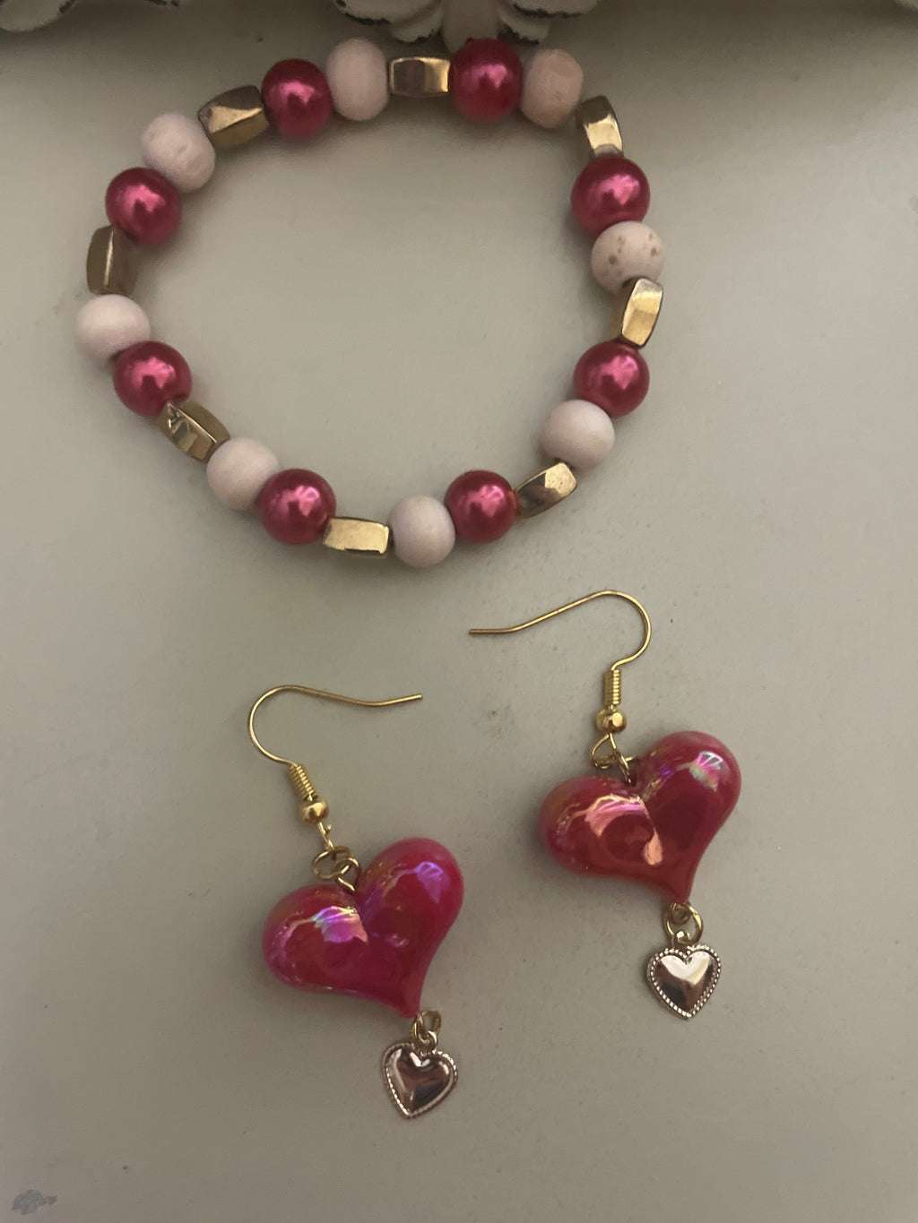 Ruby Red Puffy Heart Sets