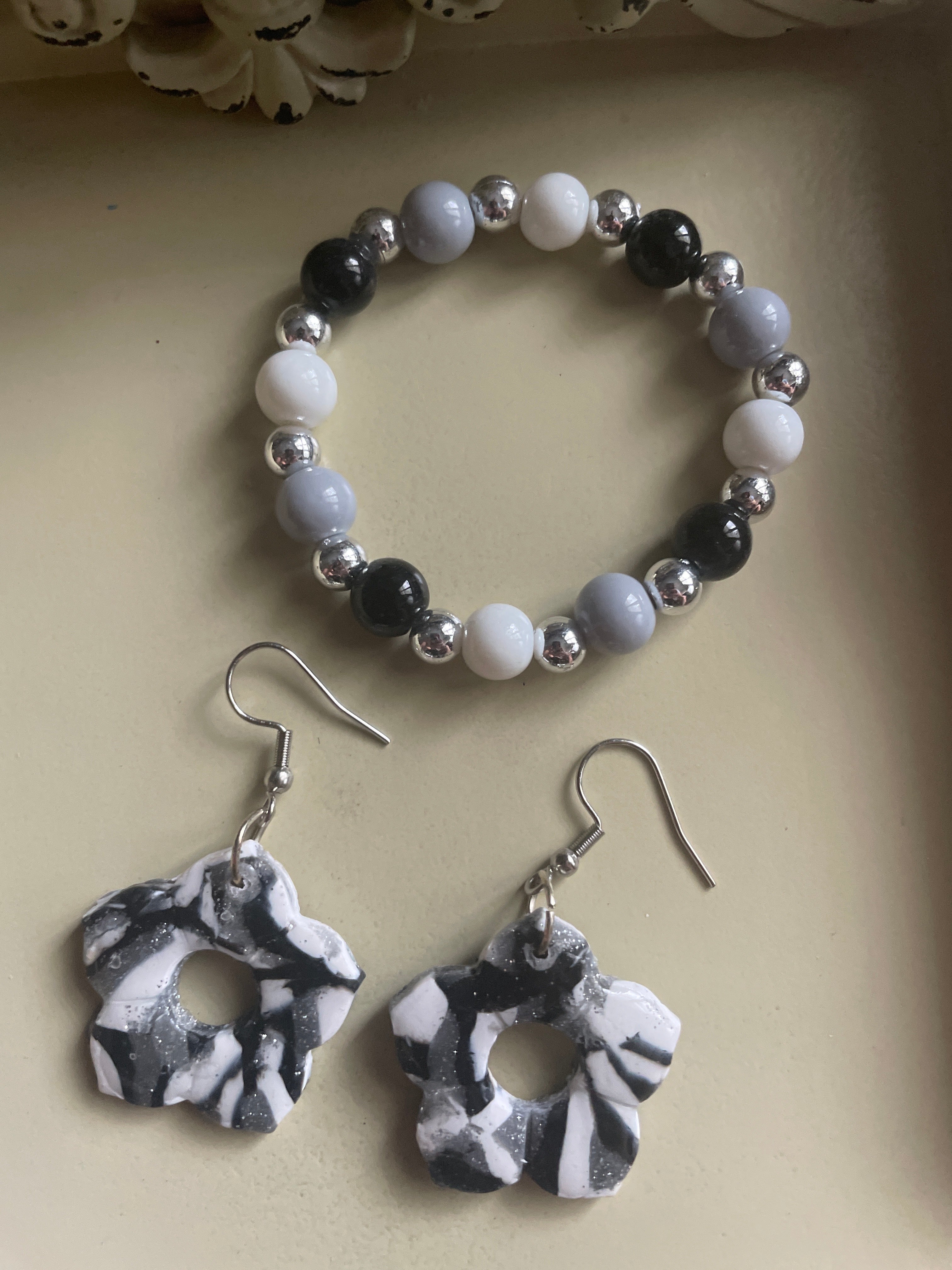 Marble Flowers Set