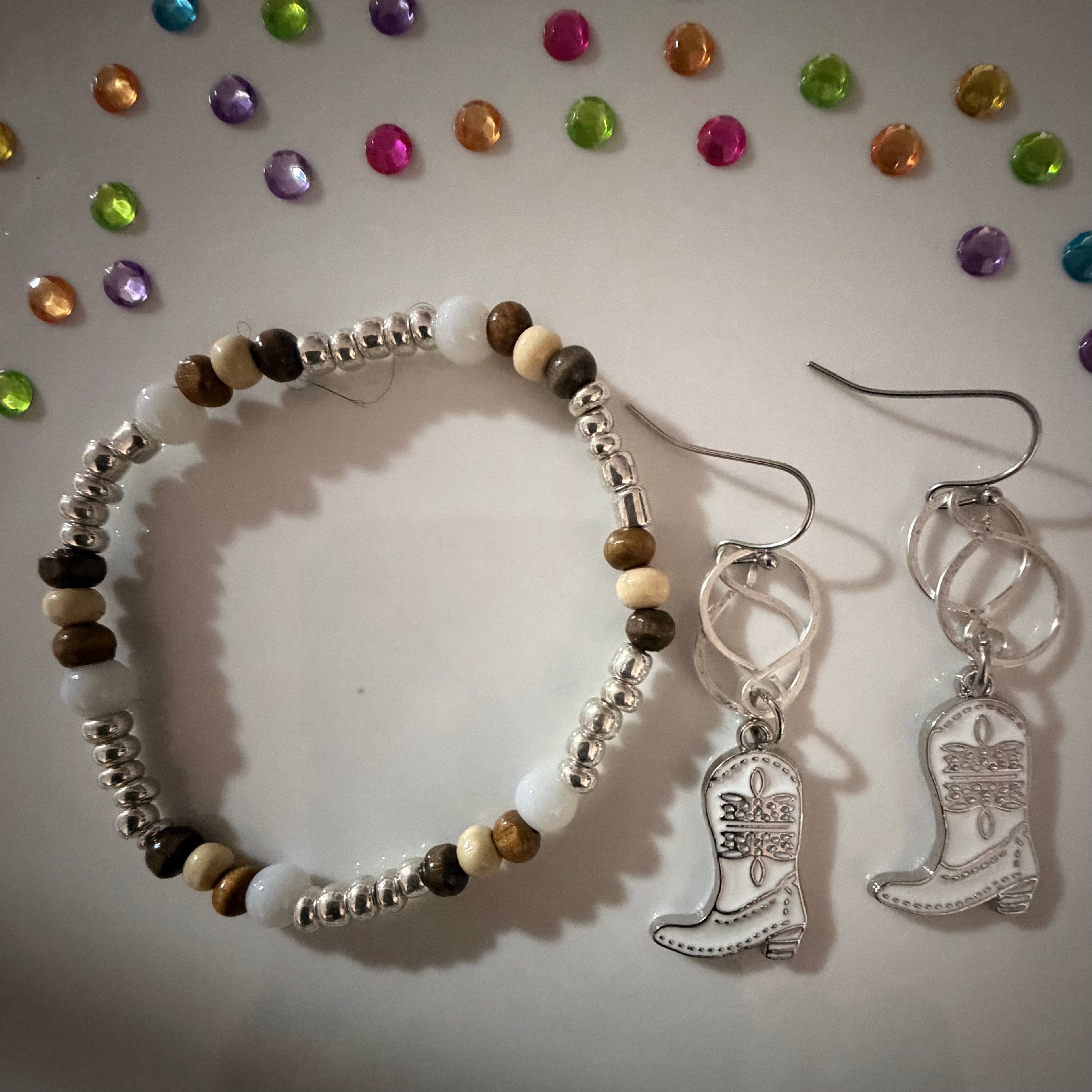 Wild West Rodeo Cowboy Boot Cowgirl Boot Earring Jewelry Sets
