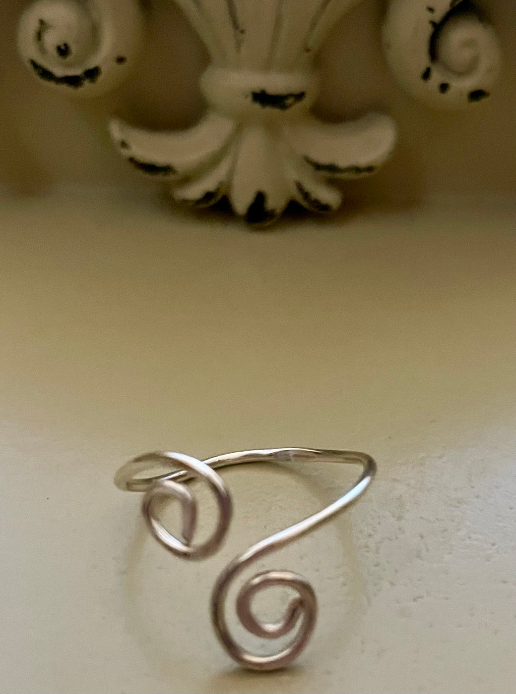 Gold Plated PVD or Silver Plated Double Swirl Rings
