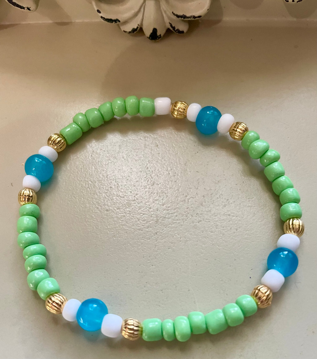 Mint Sea Glass Dreams Blown Glass Jewelry Set