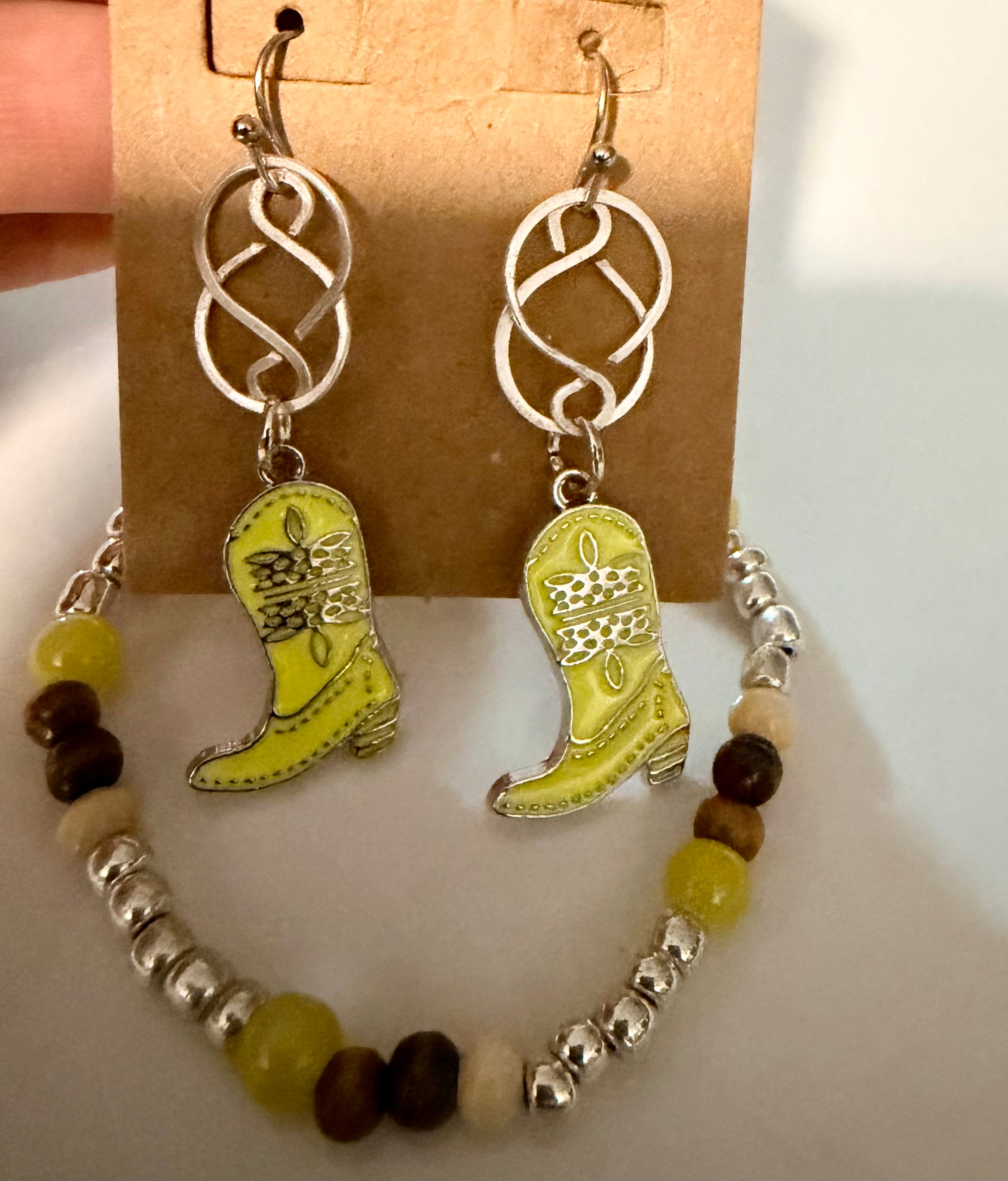 Wild West Rodeo Cowboy Boot Cowgirl Boot Earring Jewelry Sets