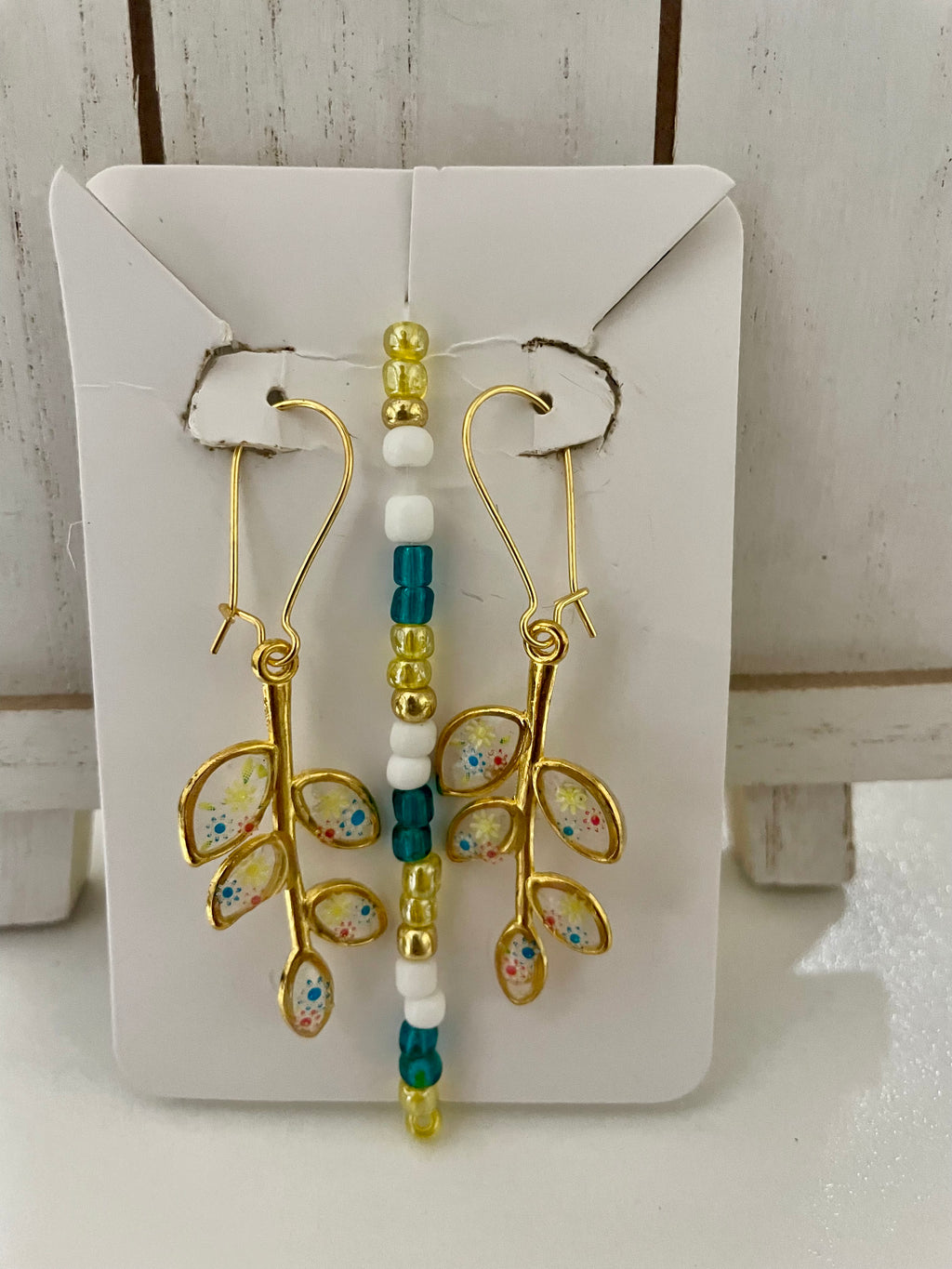 Cherry Blossoms Flower Dangles Jewelry Set