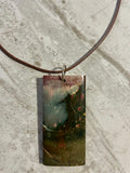 Dragon Skin Red Jasper Pendant Necklace
