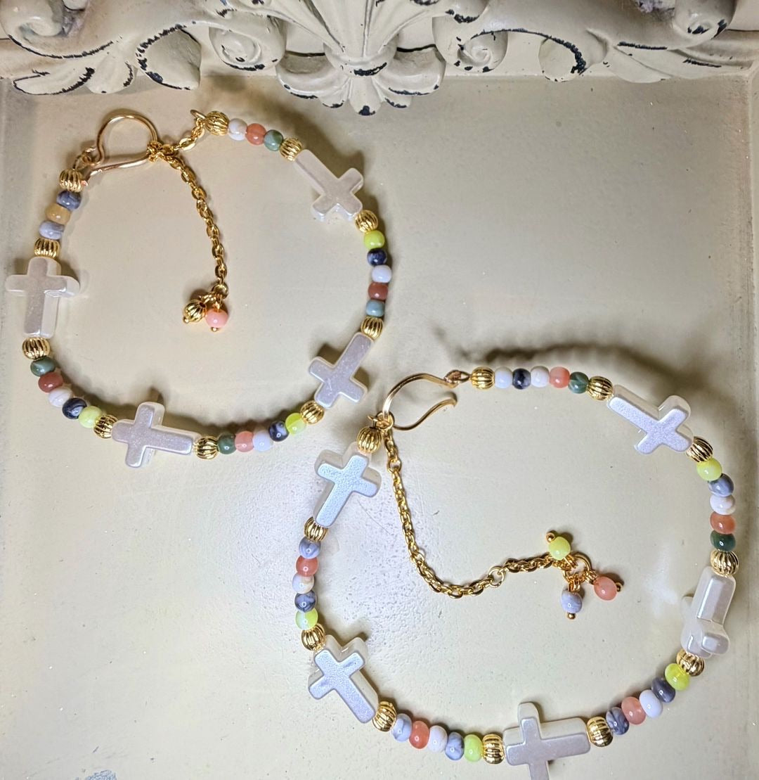 Holy Water Anklet & Bracelet Sets