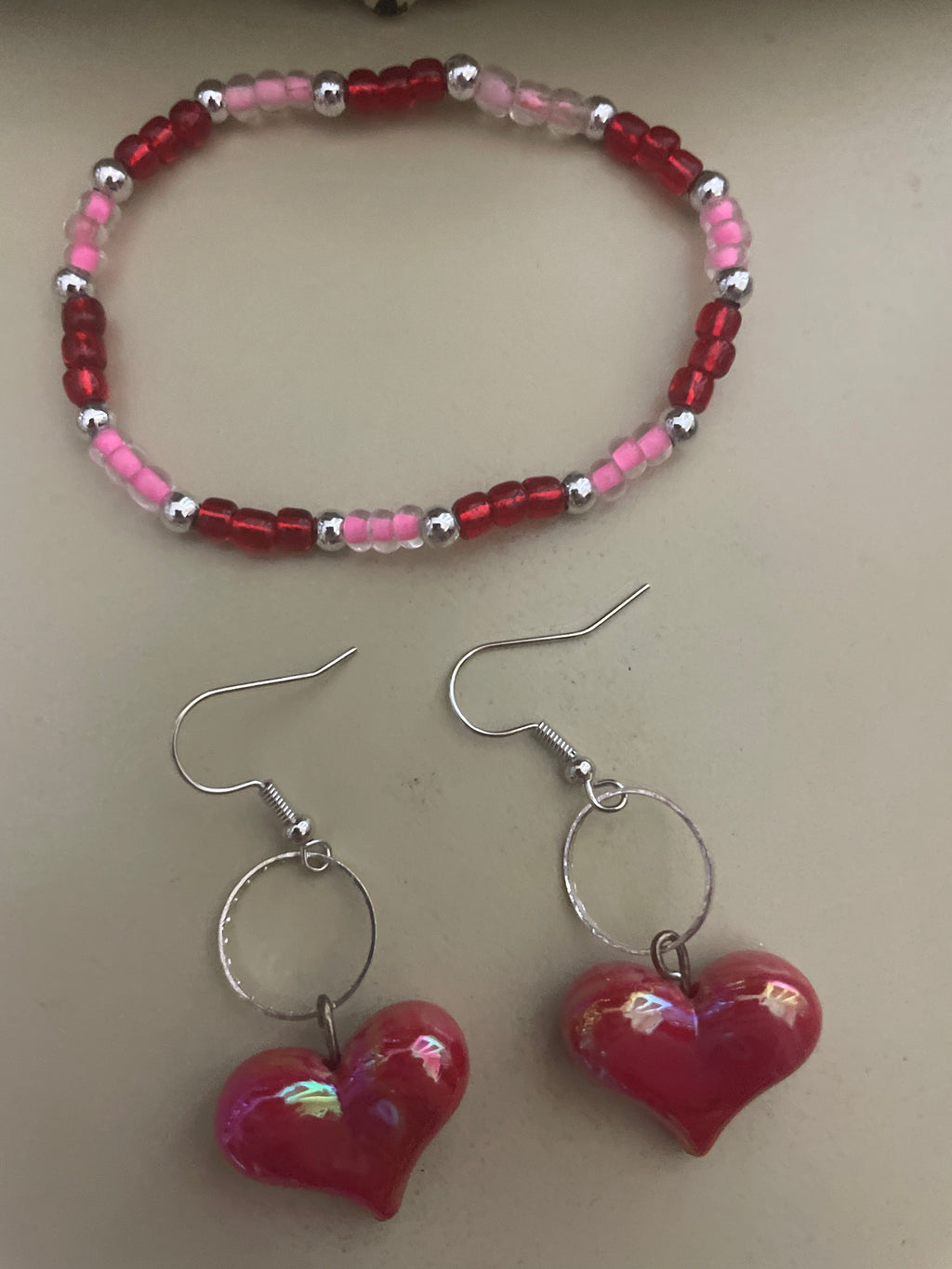 Ruby Red Puffy Heart Sets
