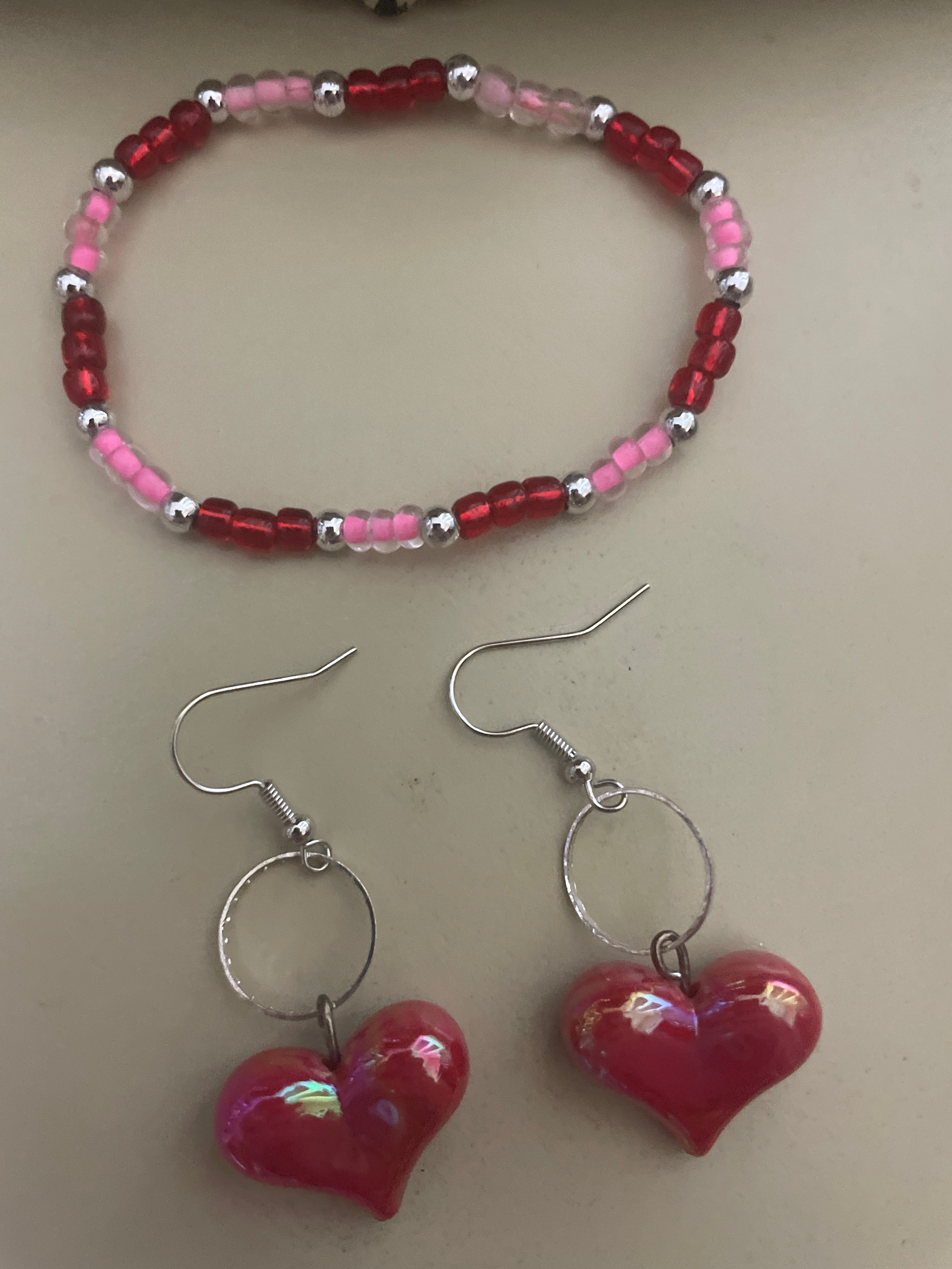 Ruby Red Puffy Heart Sets