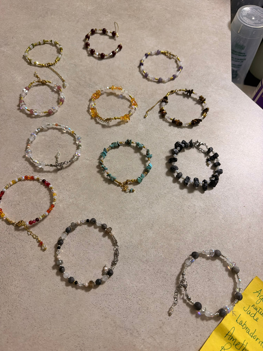 Aquamarine & Crystal Zodiac Bracelet