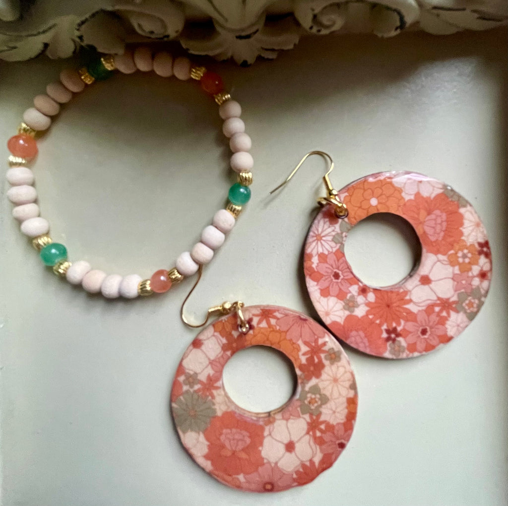 Floral Hoop Jewelry Set - Sublime Designs by Suzie