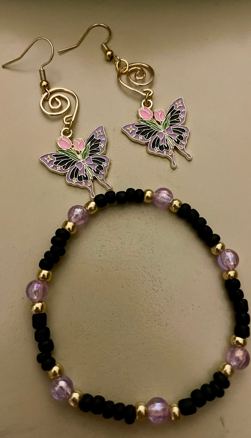 Gothic Fairy Pura Vida Butterfly Jewelry Sets