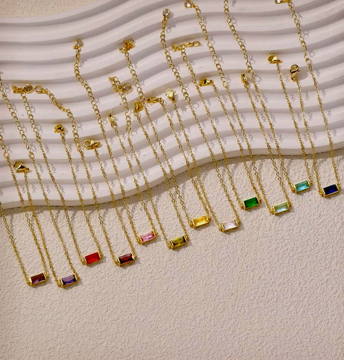 14K Gold Plated Birthstone Bracelets for Women