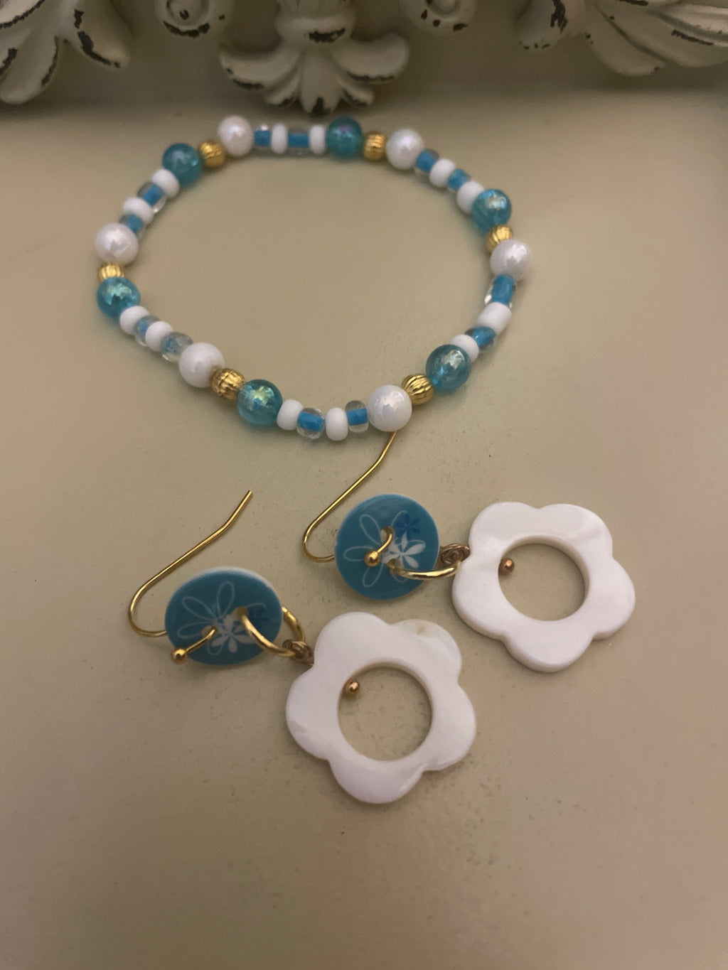 Polka Dot or Daisy Mother of Pearl Sets