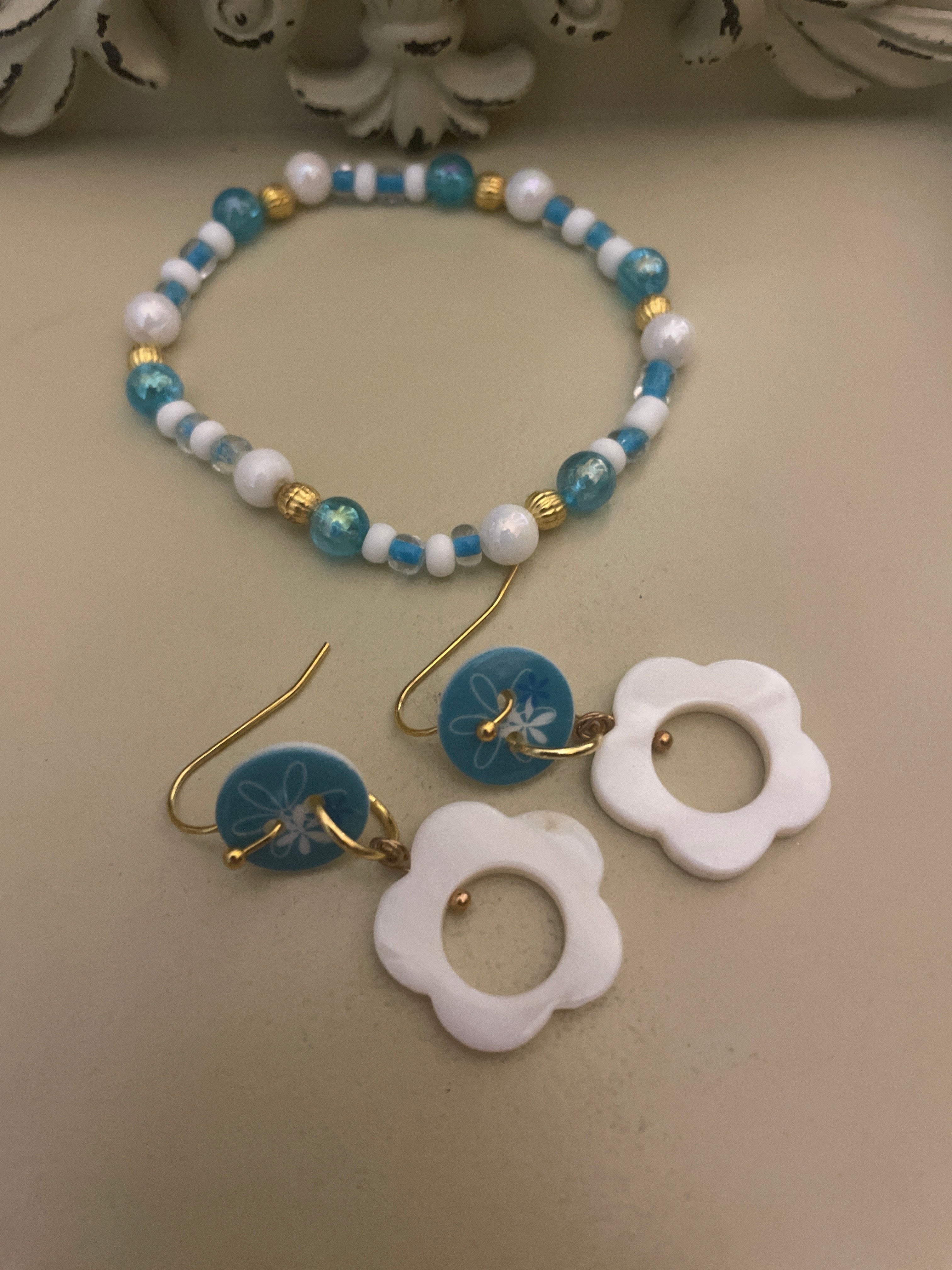 Polka Dot or Daisy Mother of Pearl Sets