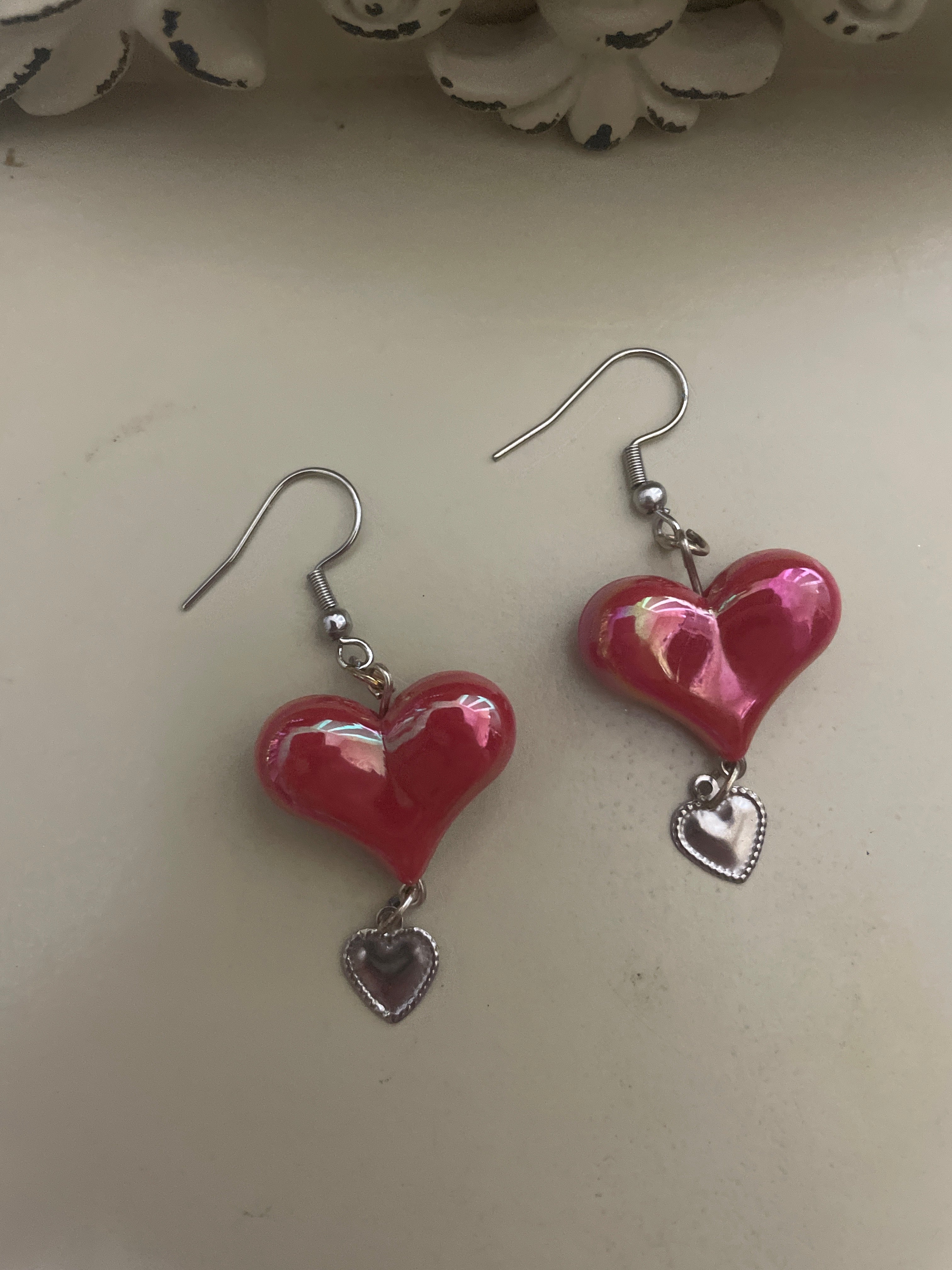 Ruby Red Puffy Heart Sets