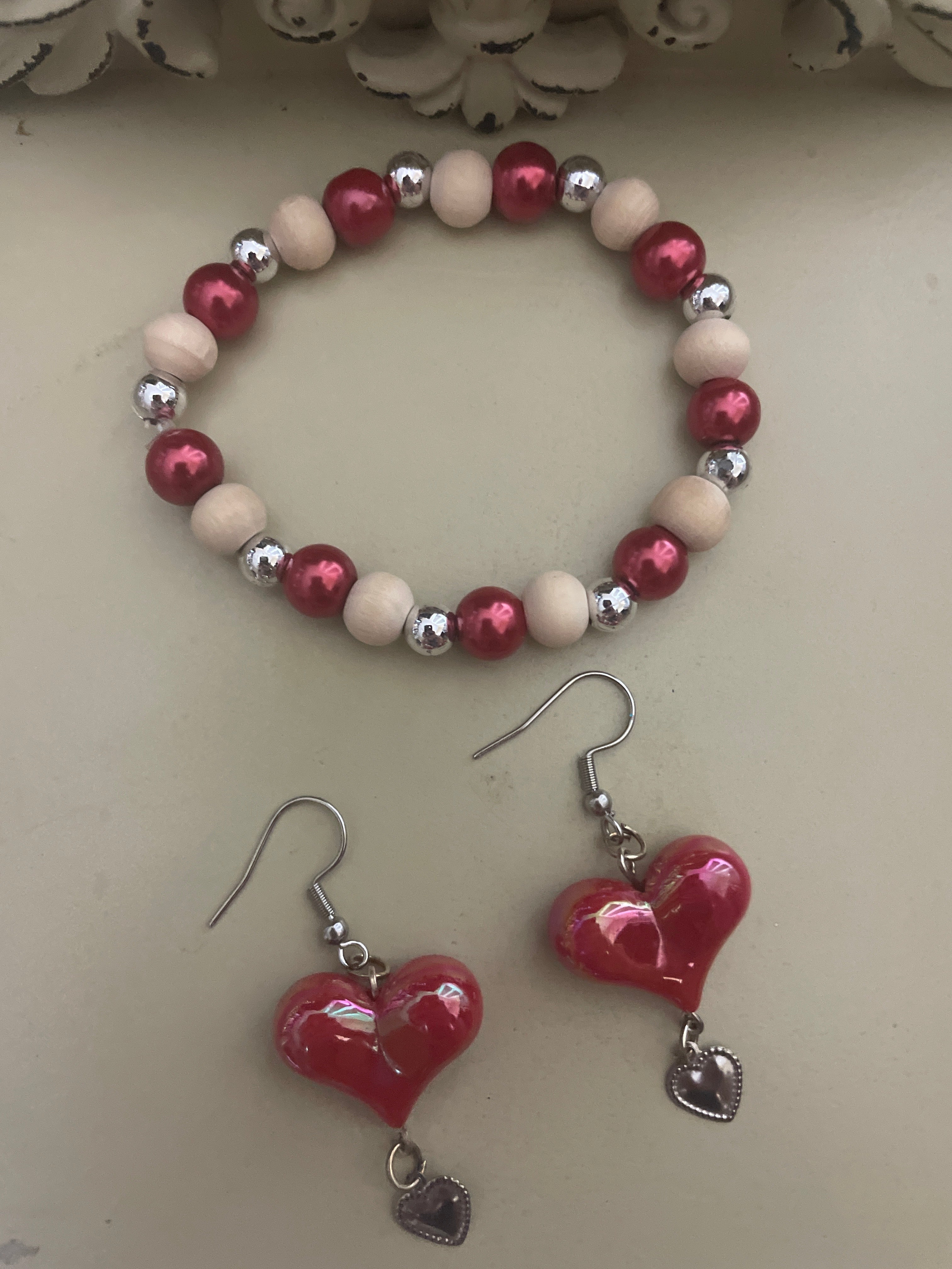 Ruby Red Puffy Heart Sets
