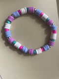 Bubblegum Swirl Beaded Stretch Bracelet