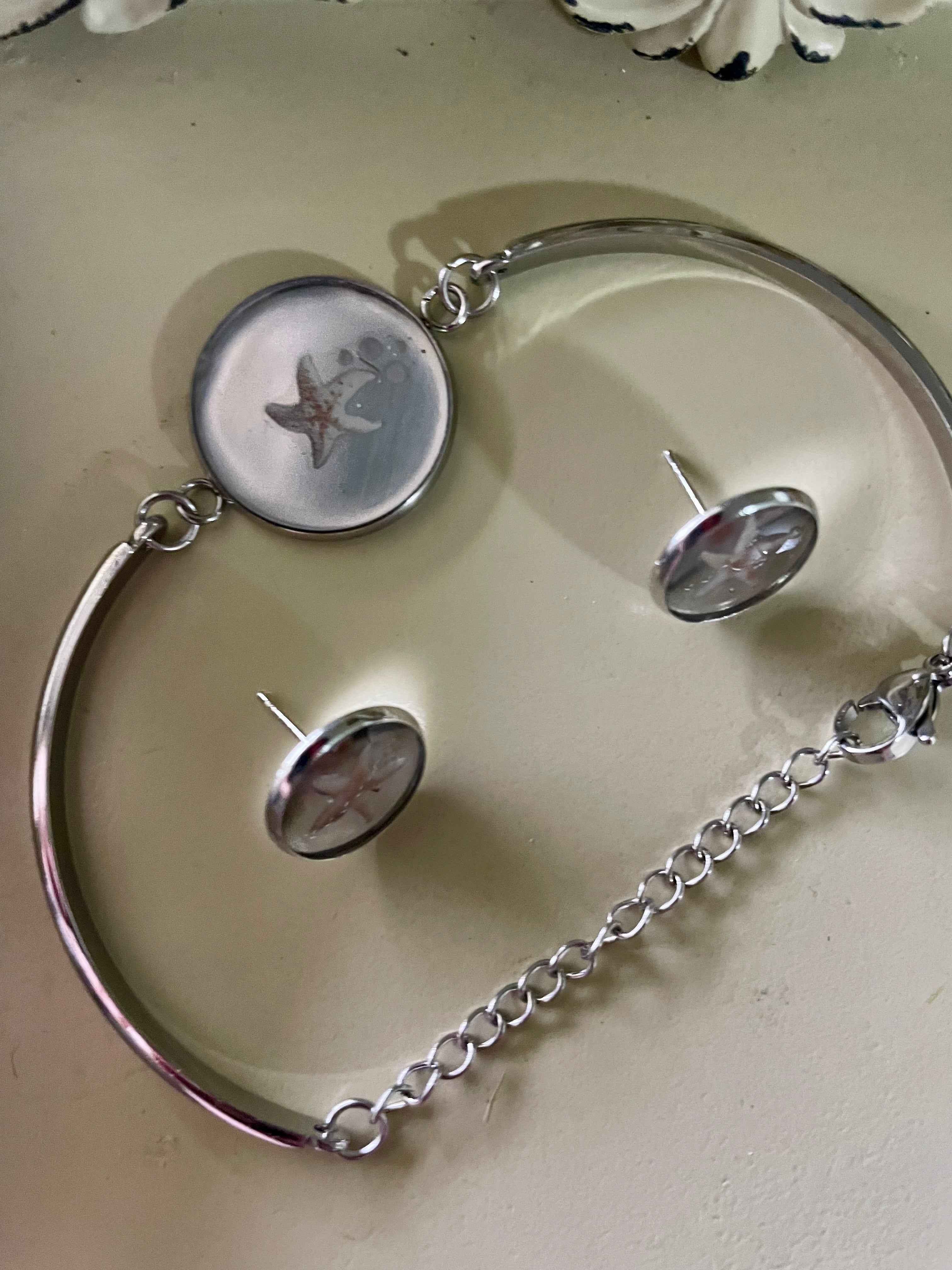 Stainless Steel Jellyfish/ Starfish/ Pineapple/ Flower Jewelry Sets