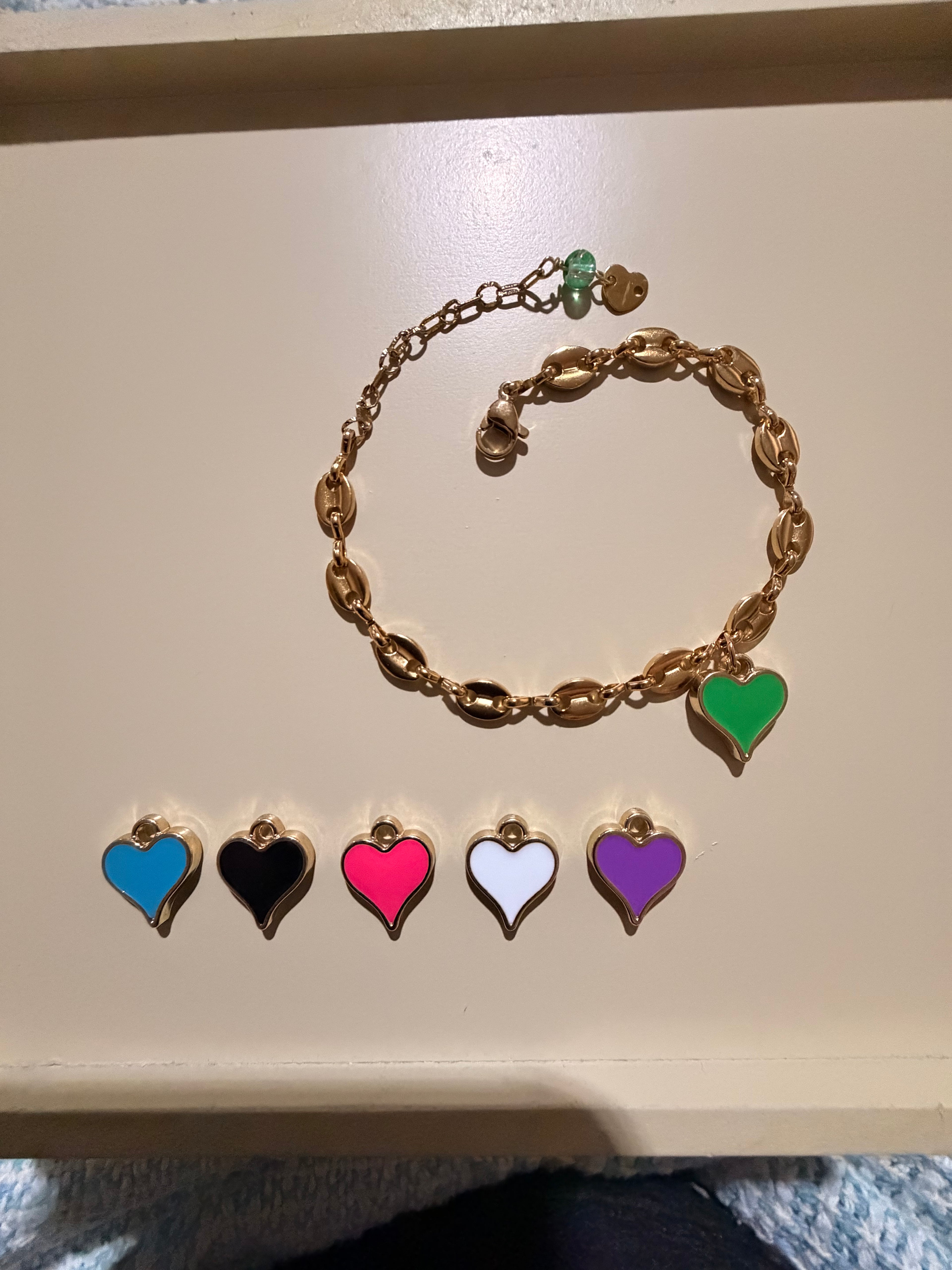 Gucci Link Heart Bracelet or Anklet