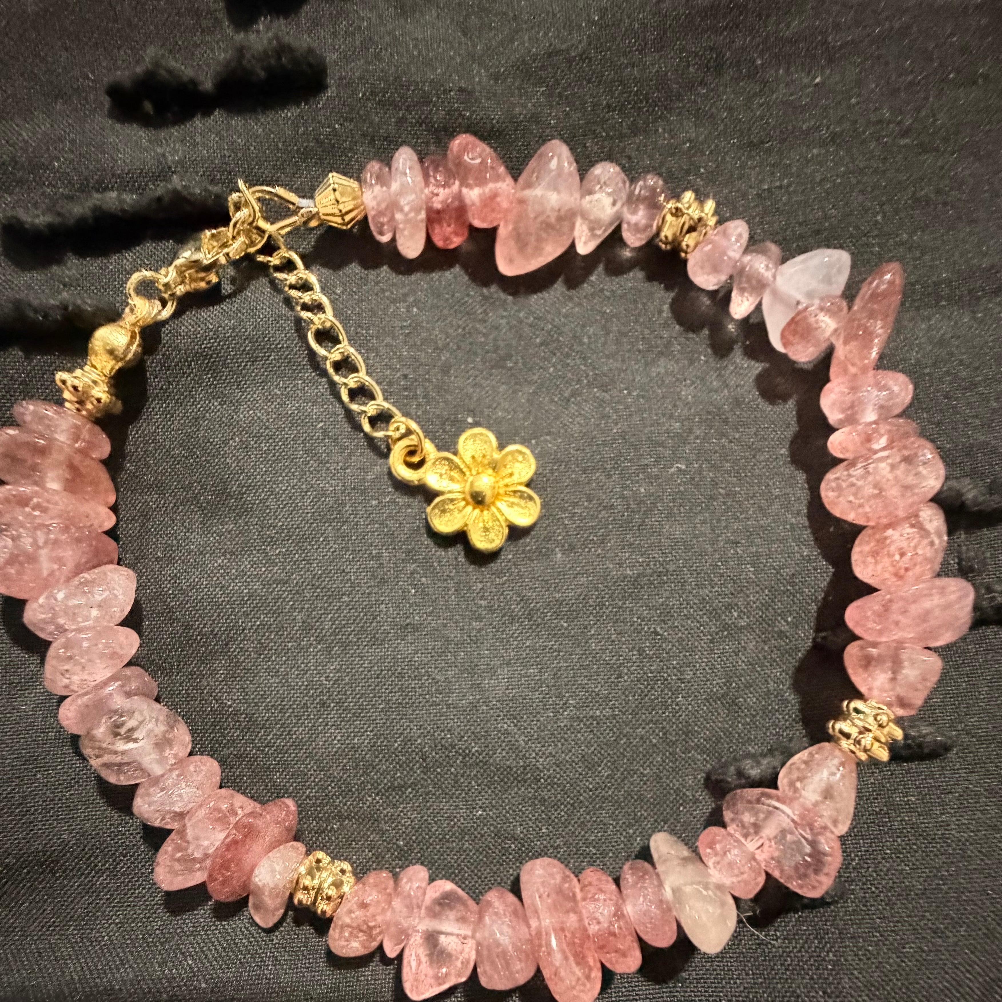 Rose Quartz Bracelet or Anklet