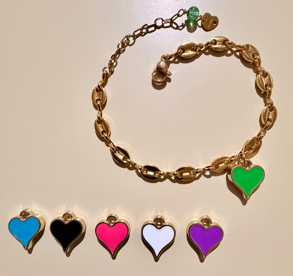 Gucci Link Heart Bracelet or Anklet