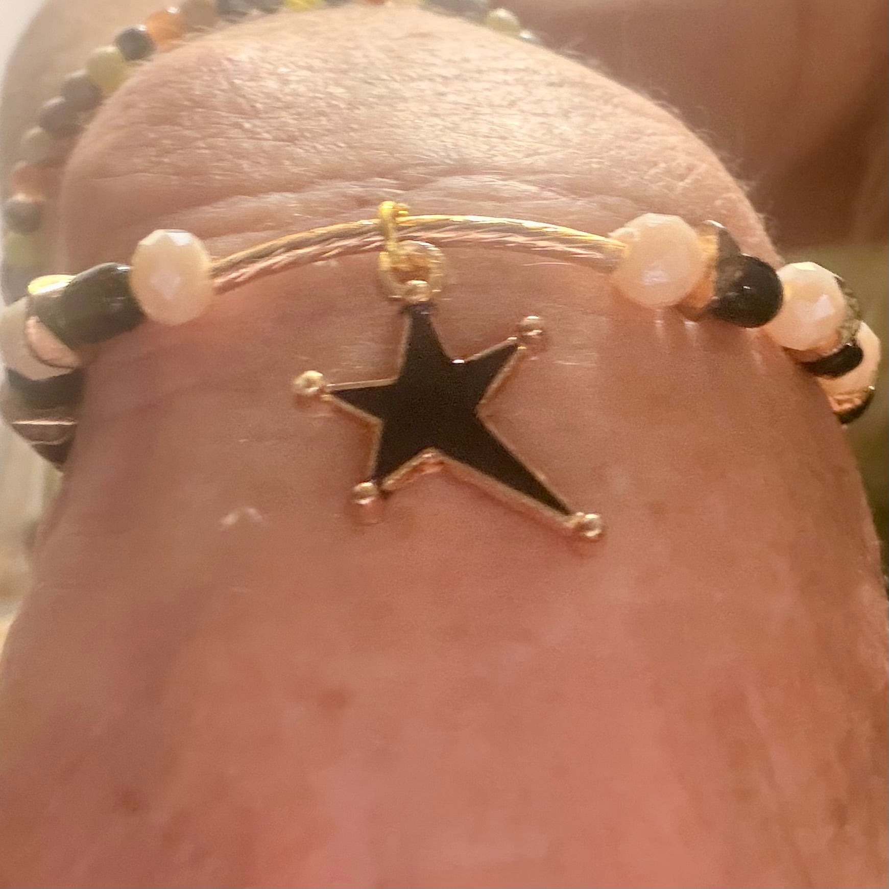 Black & Gold Starburst Bracelet