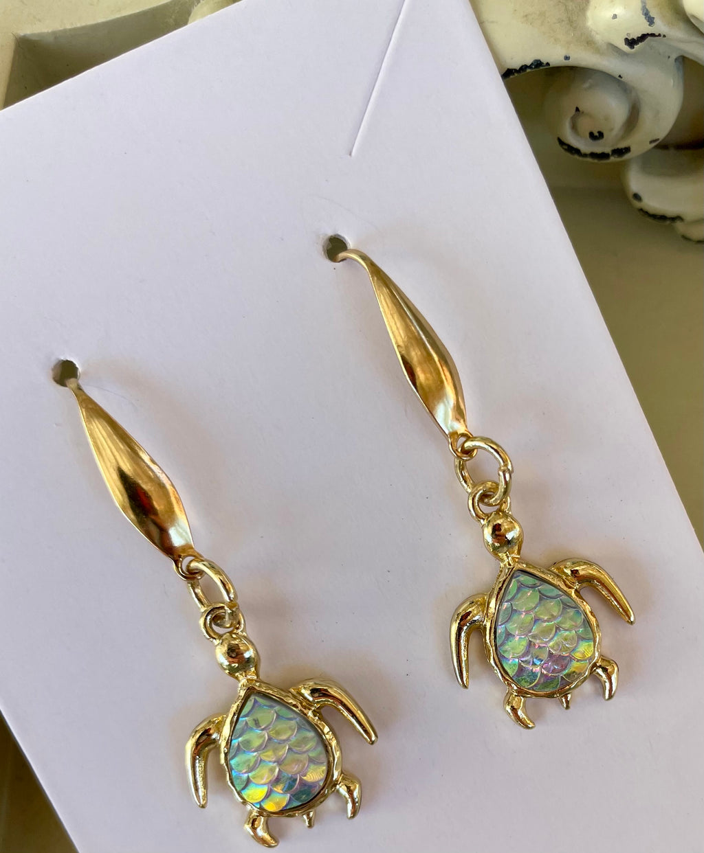 Iridescent Sea Turtle Abalone Jewelry Set by Sublime Designs by Suzie