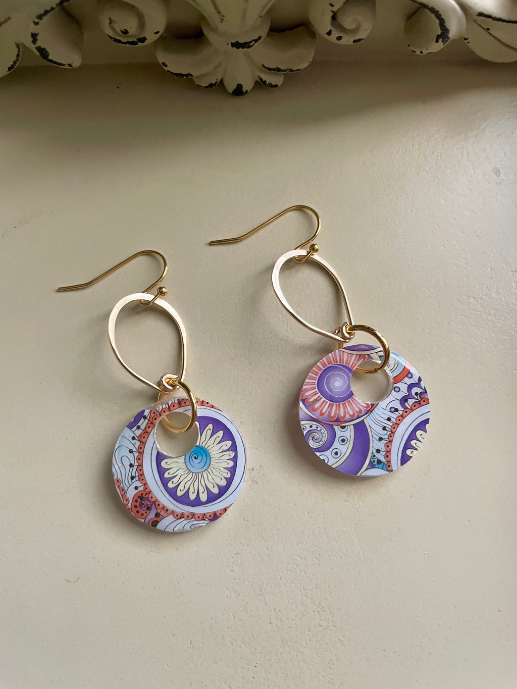 Retro Paisley Flower Jewelry Set