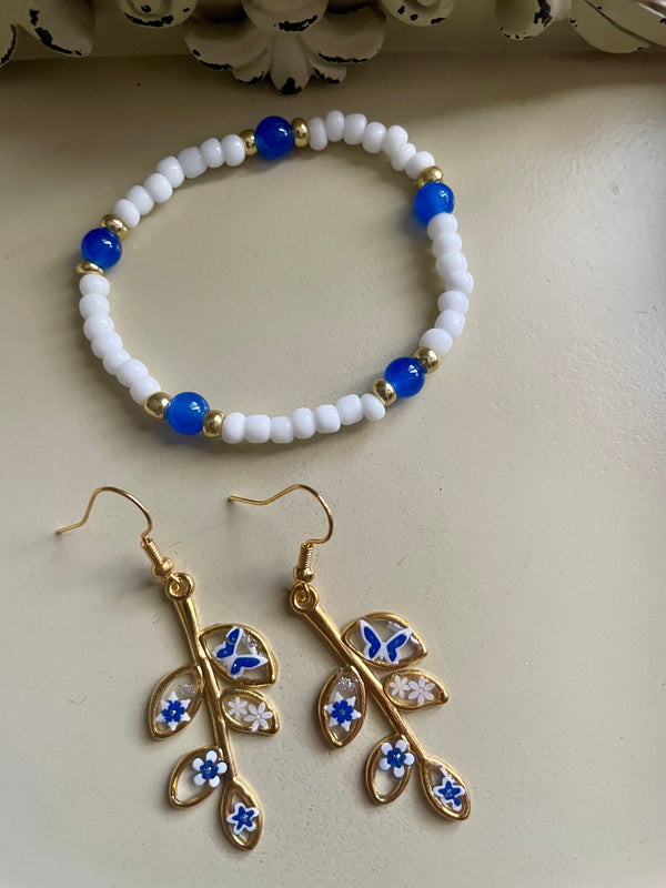 Blue Blossom Jewelry Set