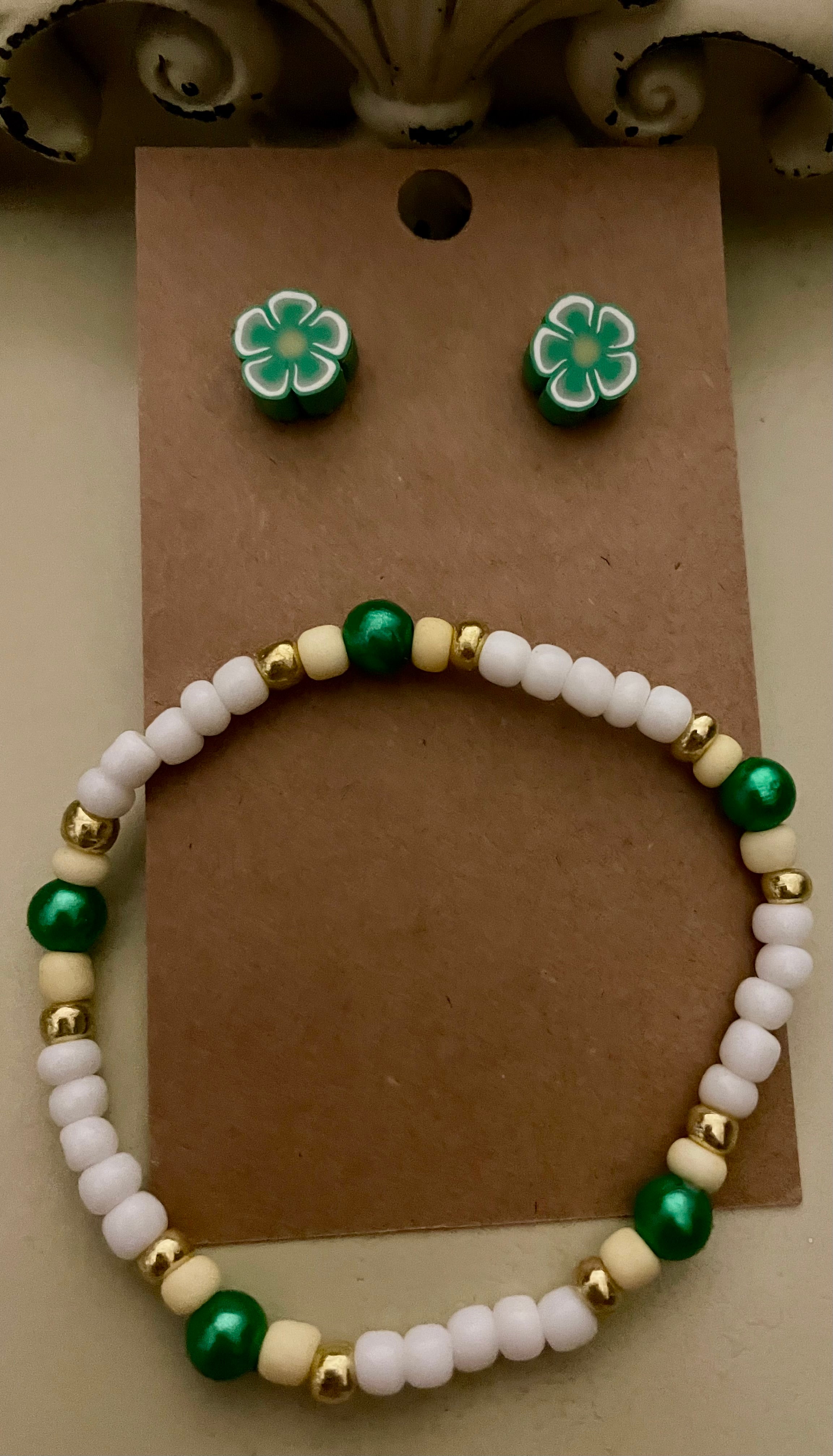 Lucky Clover- Cherry Blossom- Blue Ice Butterfly Pura Vida Stud Jewelry Sets