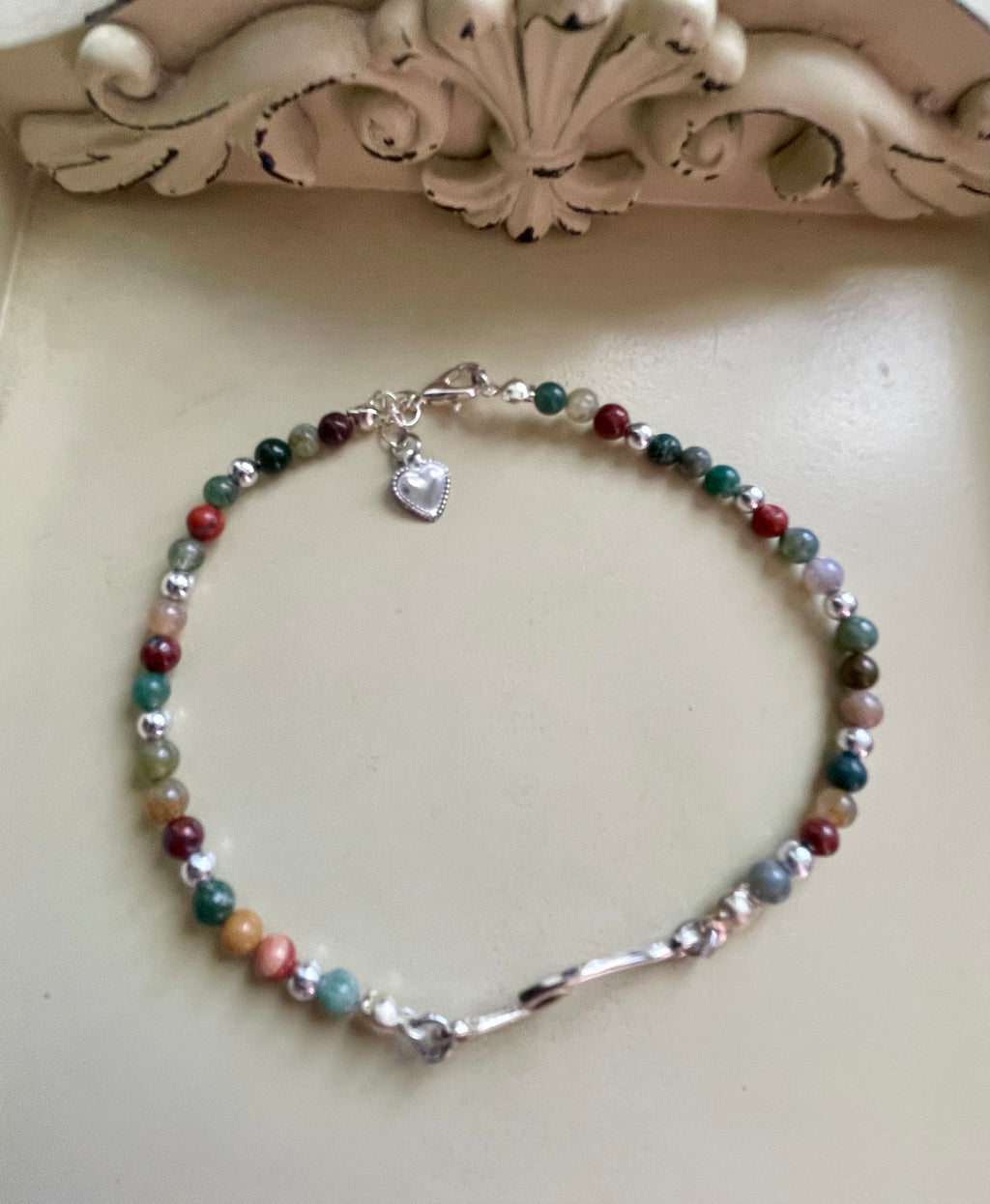 Jasper & Amazonite Catch the Wave Pura Vida Bracelet or Anklet