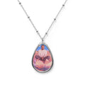 Oval Mac Miller Photo Necklace — Personalized Teardrop Pendant with Custom Image - Good News : Mac Miller
