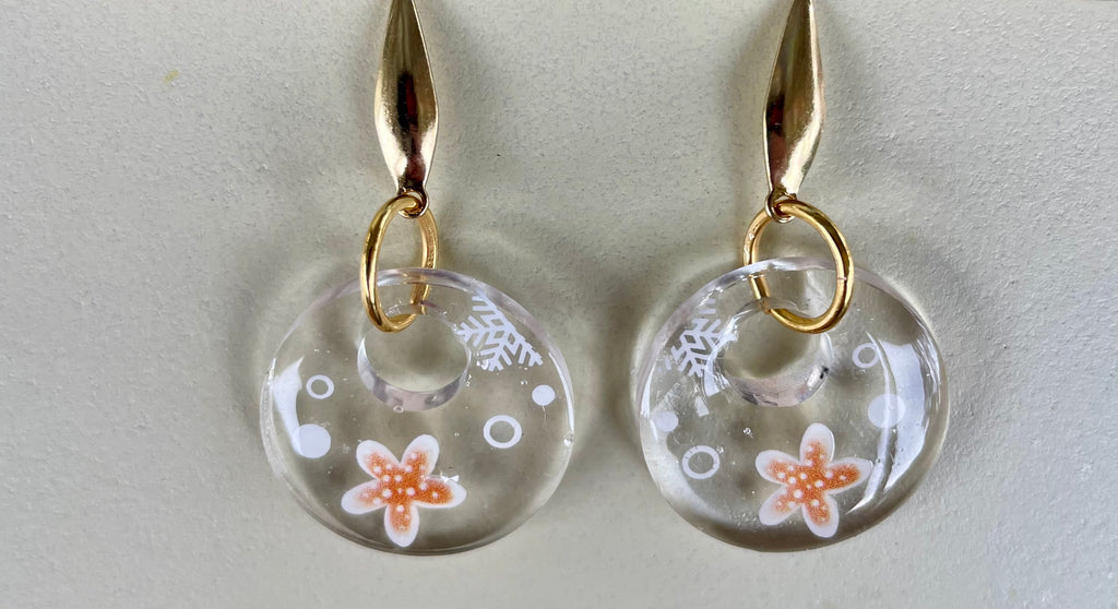 Peachy Starfish Bloom 18K Gold Plated PVD Jewelry Set- Sublime Designs by Suzie