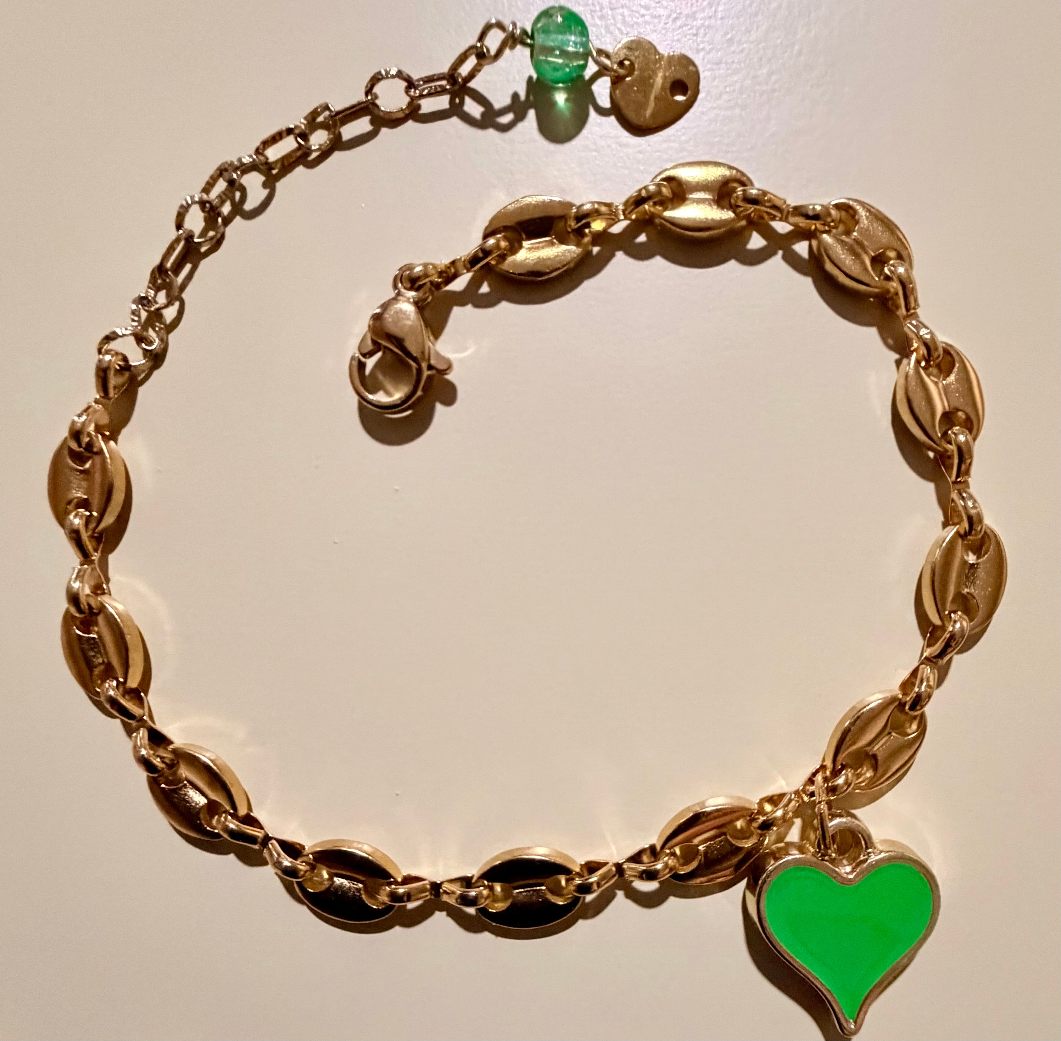 Gucci Link Heart Bracelet or Anklet