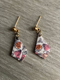 Coral Leaf Earrings