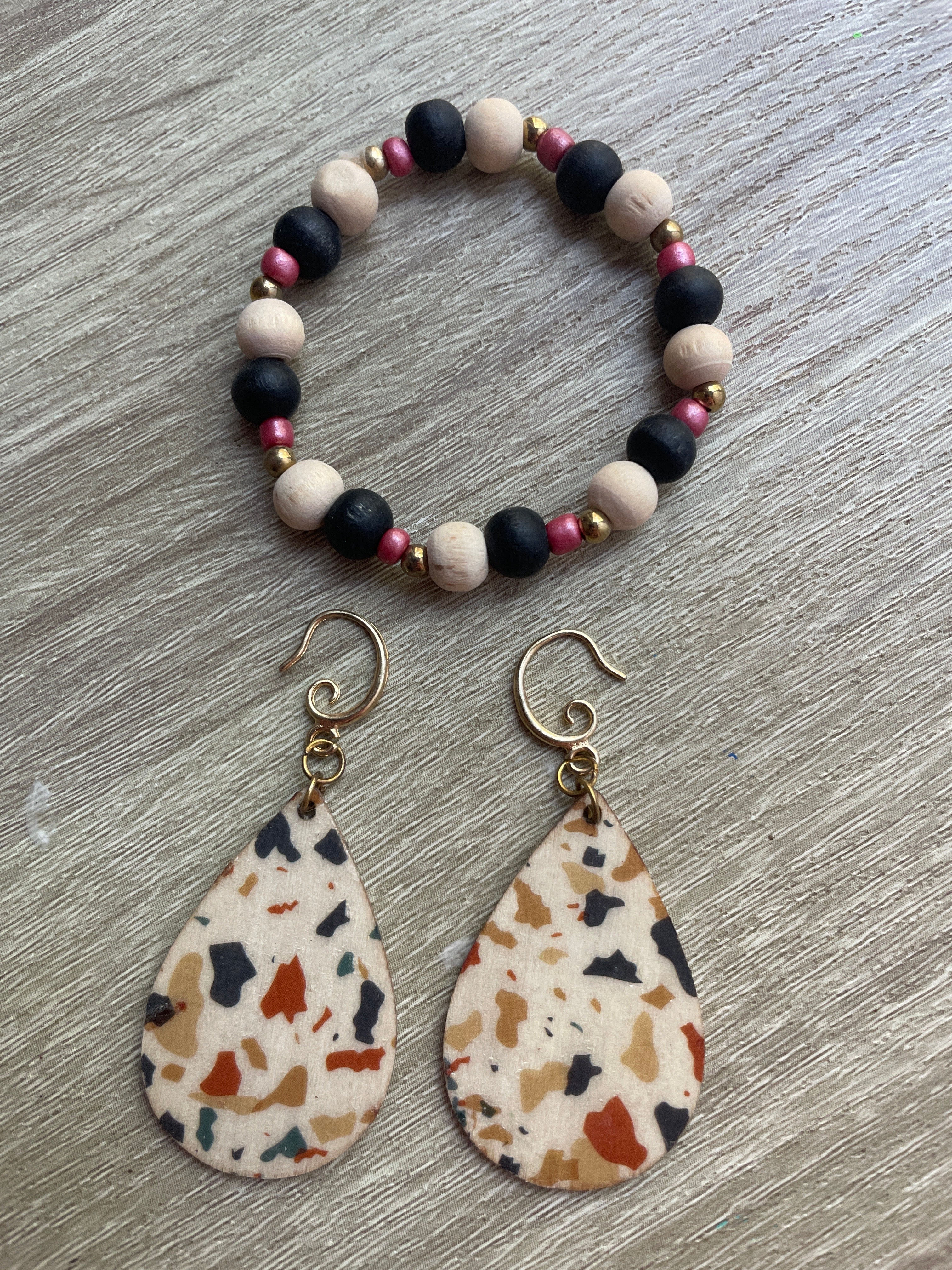 Terrazzo Teardrop Set