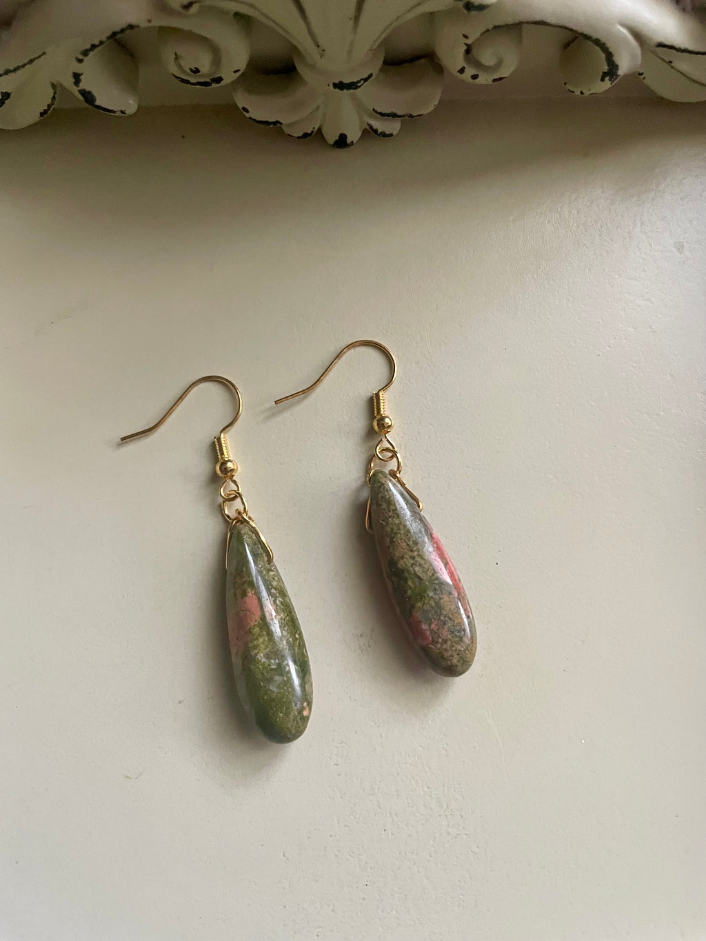 Unakite Stone Jewelry Set