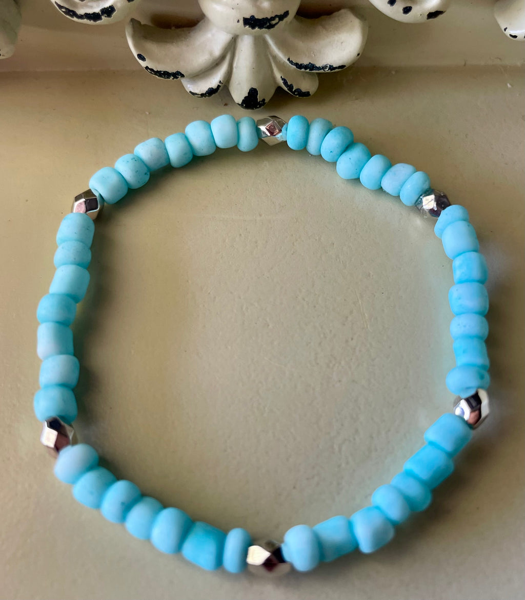 Stainless Beaded Dragonfly Jewelry Set