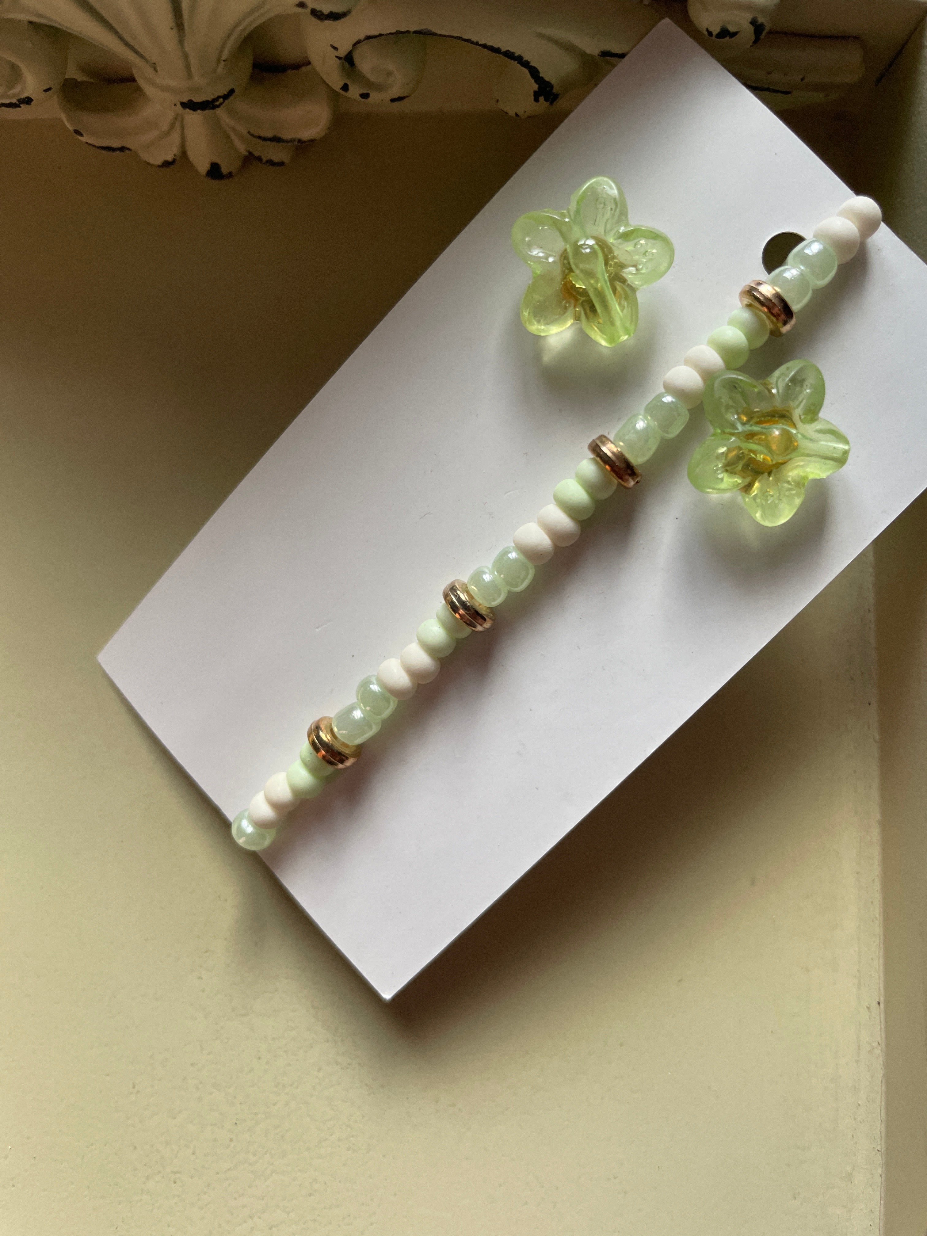 Mint Blossom Fairy Garden Set