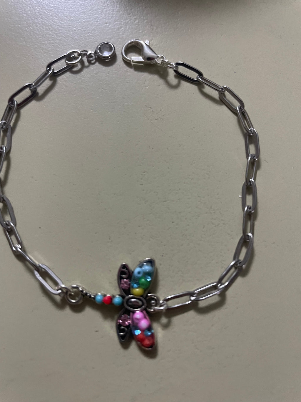Whimsical Pura Vida Rainbow Butterfly Bracelet