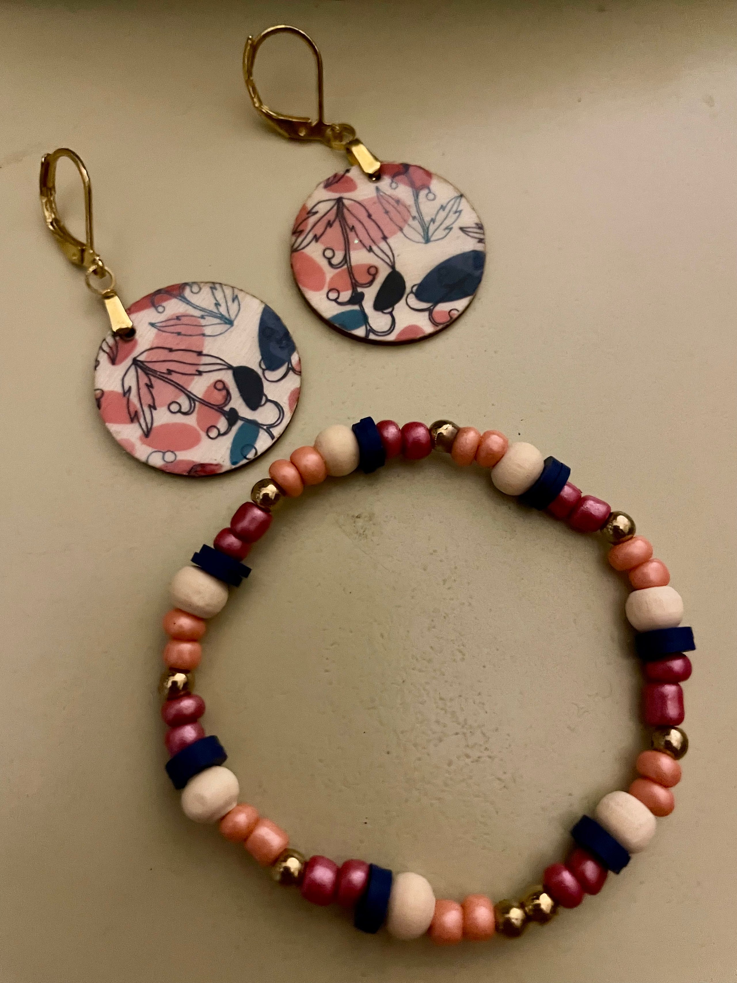 Midnight Mauve Blossom Pura Vida Set