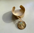Gold Plated Palm Tree Adjustable Charm Ring- Sublime Designs By Suzie