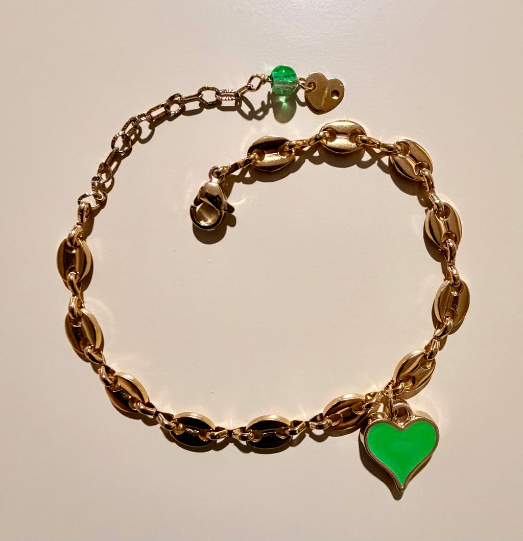 Gucci Link Heart Bracelet or Anklet