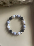 Creamery Glass Beaded Stretch Bracelet or Ankle