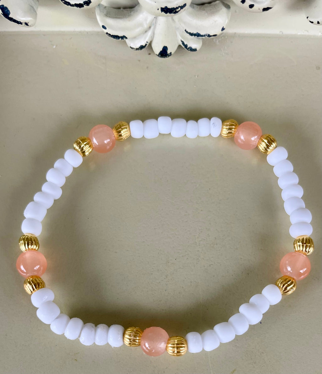 Peachy Starfish Bloom 18K Gold Plated PVD Jewelry Set- Sublime Designs by Suzie