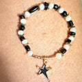 Black & Gold Starburst Bracelet