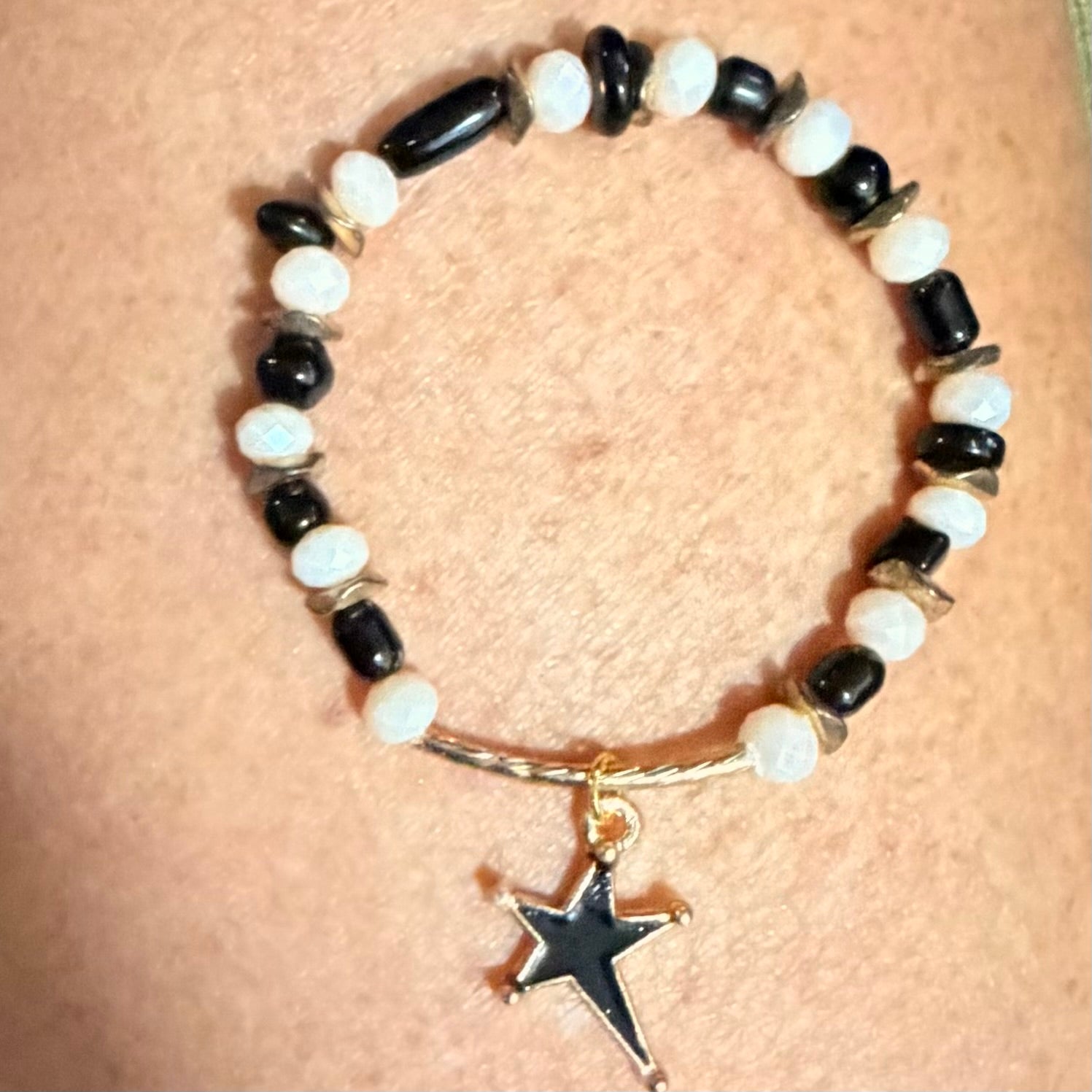 Black & Gold Starburst Bracelet